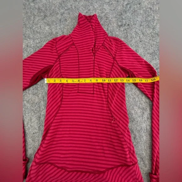 Lululemon | Think Fast Pullover | Double Trouble Stripe Boom | Women’s Size 4 - Picture 10 of 11